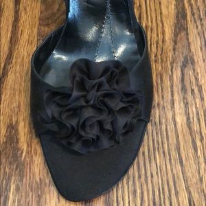 Kate Spade Black Satin Slingback Heel